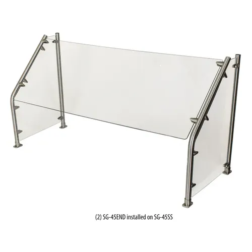 BK Resources BK Resources SG-45SS-60 45° Angled Sneeze Guard