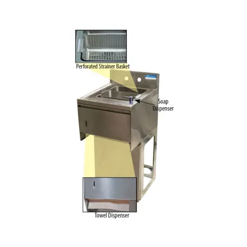 BK Resources BK Resources UBB-18-1012HST-15 Underbar Sink Unit, Compartment, , with and / - 00"W x 00"D