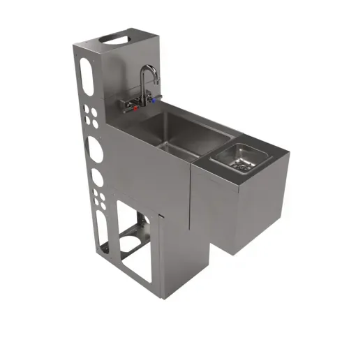 BK Resources BK Resources UBDW-18-SS12-GR-PG Underbar Sink Unit, Compartment, , with and / - 120"W x 31.75"D