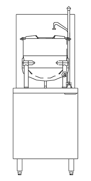 Blodgett Steam CB24G-6K Kettle/Stand Assembly Blodgett Steam CB24G-6K Kettle/Stand Assembly