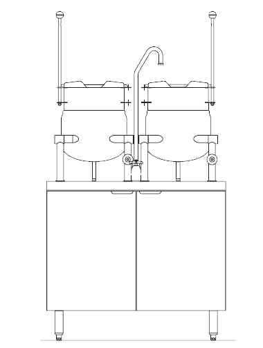 Blodgett Steam CB36E-6-6K Kettle/Stand Assembly Blodgett Steam CB36E-6-6K Kettle/Stand Assembly
