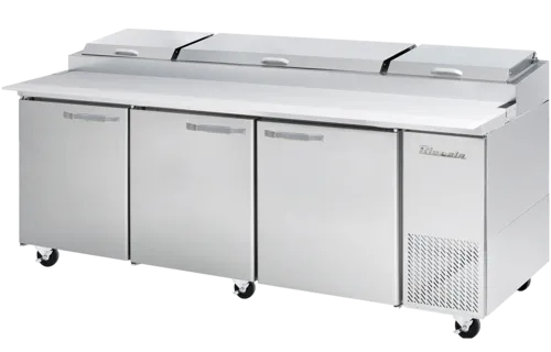 Blue Air Blue Air BAPP93-HC 93.25'' 3 Door Counter Height Refrigerated Pizza Prep Table