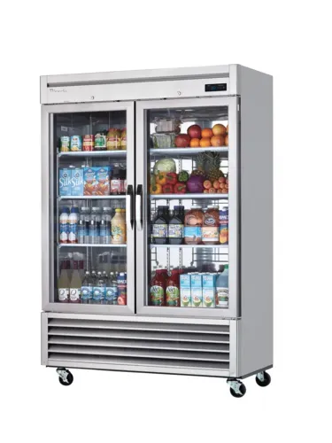 Blue Air BSR49GP-HC 54'' 49 cu. ft. Bottom Mounted 2 Section Glass Door Reach-In Refrigerator