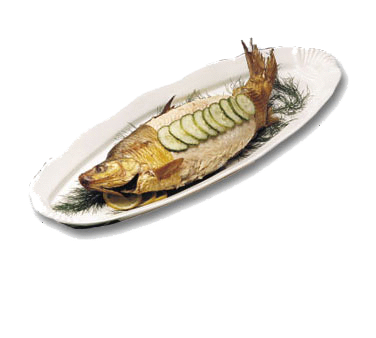 Bon Chef 2063DKBLU Shell Fish Platter