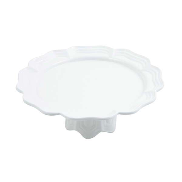 Bon Chef 20679058SMOKEGRA Queen Anne Pedestal Platter