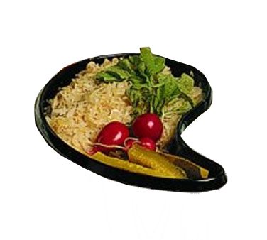 Bon Chef 5104BLKSPKLD Ying & Yang Bowl