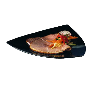 Bon Chef 9080BLK Aluminum Triangle Plate, 11-1/2" Size, Black (Pack of 3)