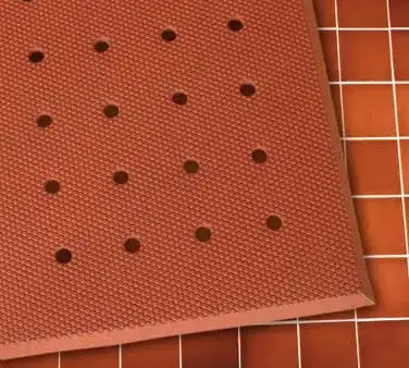 Choice 3' x 5' Red Grease-Proof Anti-Fatigue Closed-Cell Nitrile Rubber  Floor Mat with Drainage Holes - 3/4 Thick