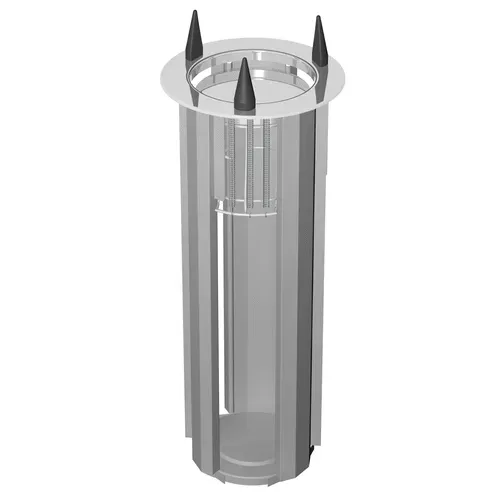 Caddy CM-20 Unheated Open Round Drop-In Dish Dispenser for 5-7/8" to 7-1/4" Dishes