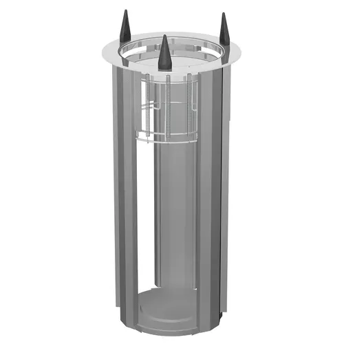 Caddy CM-30 Unheated Open Round Drop-In Dish Dispenser for 7-3/8" to 9-1/2" Dishes