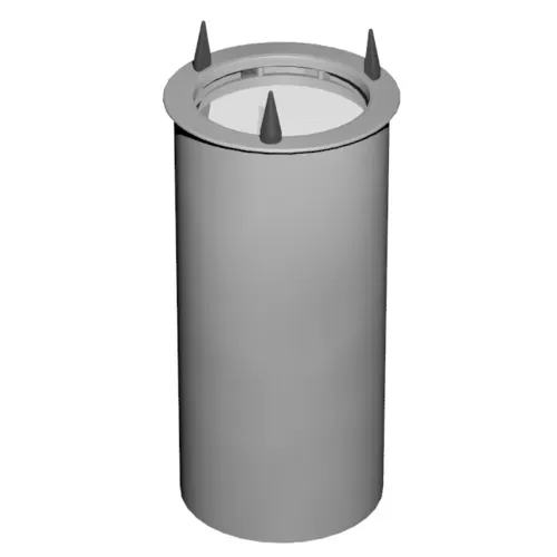 Caddy CM-40-S Unheated Shielded Round Drop-In Dish Dispenser for 9-5/8" to 10-1/8" Dishes
