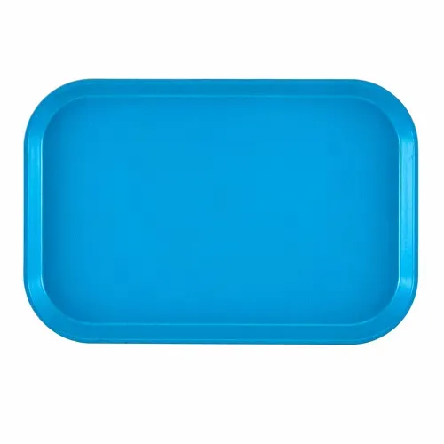 Cambro Cambro 1015MT142 Blue Fiberglass Rectangular Market Display Tray - 10-1/8" x 15" x 3/4"