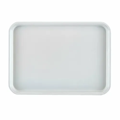Cambro Cambro 1318MT148 White Fiberglass Rectangular Market Display Tray - 12-5/8" x 17-3/4" x 1-1/16"