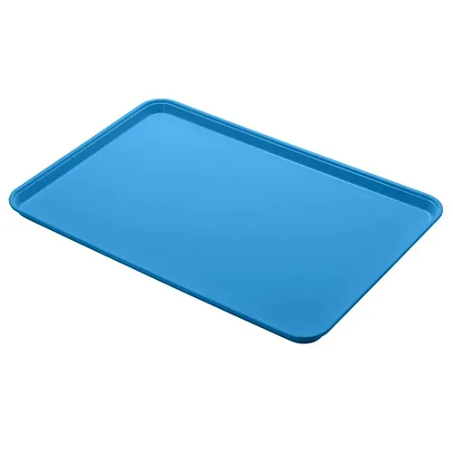 Cambro Cambro 1826MT142 Blue Fiberglass Rectangular Market Display Tray - 17-13/16" x 25-11/16" x 1-1/16"