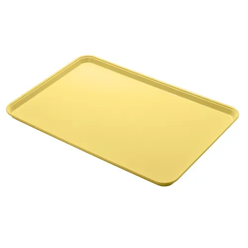 Cambro Cambro 1826MT145 Yellow Fiberglass Rectangular Market Display Tray - 17-13/16" x 25-11/16" x 1-1/16"