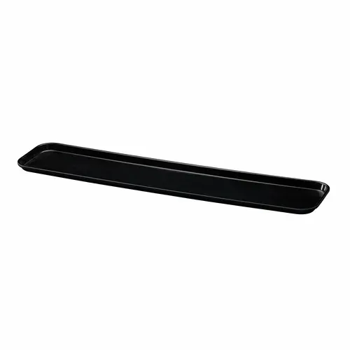 Cambro Cambro 630MT110 Black Fiberglass Rectangular Market Display Tray - 6-7/16" x 30" x 3/4"