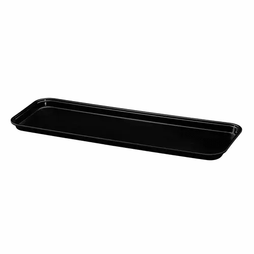 Cambro Cambro 8302MT110 Black Fiberglass Rectangular Market Display Tray - 8-7/16" x 30" x 2"
