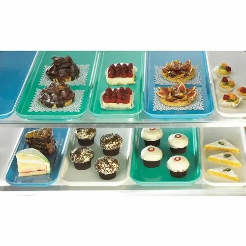 Cambro Cambro 830MT148 White Fiberglass Rectangular Market Display Tray - 8-7/16" x 30" x 3/4"