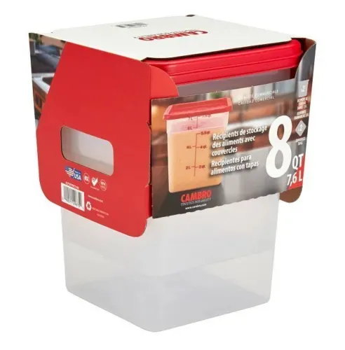 Cambro Cambro 8SFSPPRP2190 Multi Pack translucent container and lid