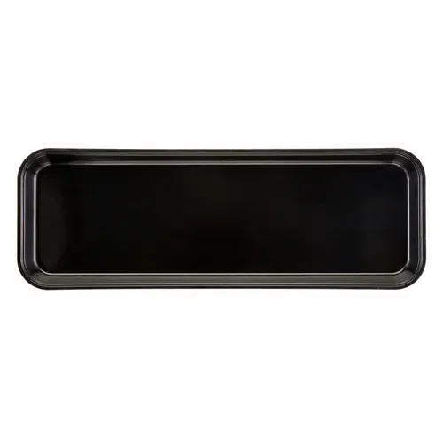 Cambro Cambro 92615MT110 Black Fiberglass Rectangular Market Display Tray - 8-7/8" x 25-1/2" x 1-1/2"