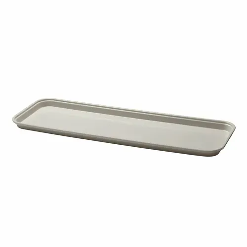 Cambro Cambro 92615MT148 White Fiberglass Rectangular Market Display Tray - 8-7/8" x 25-1/2" x 1-1/2"