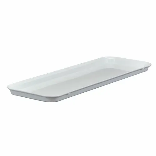 Cambro Cambro 926MT148 White Fiberglass Rectangular Market Display Tray - 8-7/8" x 25-9/16" x 1"