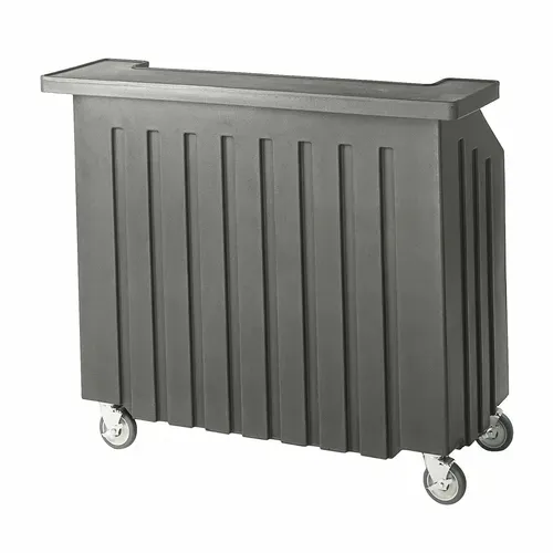 Cambro Cambro BAR540191 Cambar 80 lb. Ice Sink Gray 5-Bottle Speed Rail Portable Bar