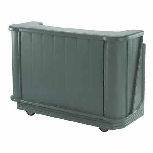 Cambro Cambro BAR650DX191 Cambar 80 lb. Ice Sink Gray 7-Bottle Speed Rail Portable Bar