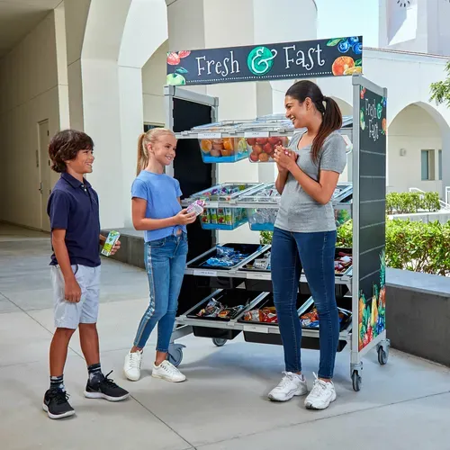 Cambro Cambro CSFLEXMERCH000 Camshelving® Flex Station Merchandiser Signs