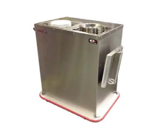 Carter-Hoffmann PH3S Stainless Steel Enclosed Base 3 Stack Heated Mobile Plate Dish Dispenser for Dishes up to 10.25”