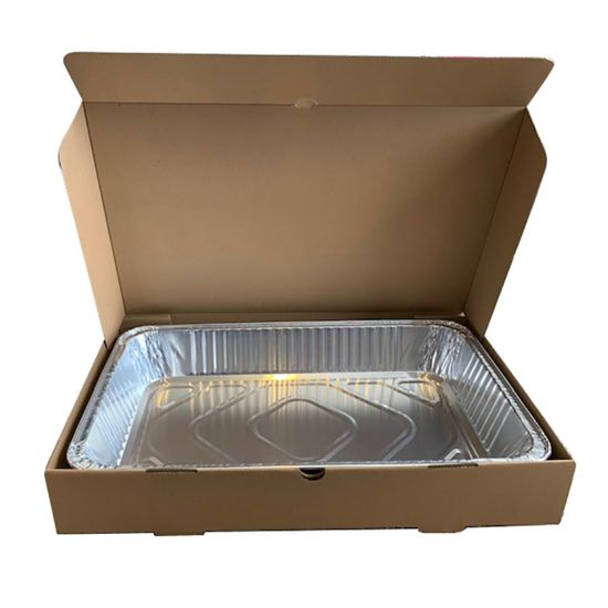 WINSIGHT INTERNATIONAL/VERDE WINSIGHT INTERNATIONAL/VERDE CATERING BOX PLAIN 11" X 13" X 3.25" 1/2 SIZEE KRAFT E FLUTE 25 PACK (SOLD BY THE EACH)