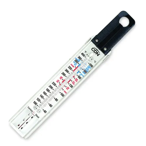 CDN TCG400 Candy & Deep Fry Ruler Thermometer