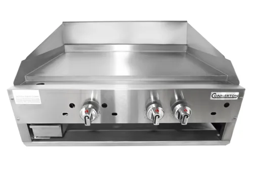 Connerton CG-36-T-S 1" 36.00'' Countertop Gas Griddle with Thermostatic Controls - 66,000 BTU