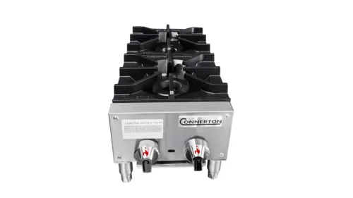 Connerton Connerton CHP-212-S 2 Burner Countertop Gas Hotplate / Range with Manual Controls - 56,000 BTU