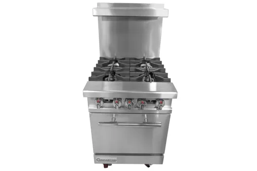 Connerton Connerton CN24-4 Restaurant Gas Range, 24" W with 4 Burners and Bake-n-Roast Oven - 153,000 BTU
