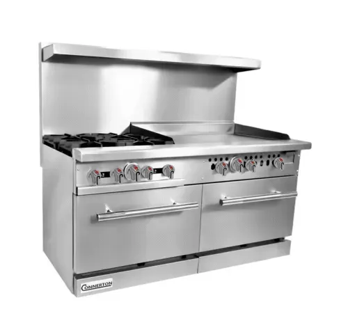 Connerton Connerton
CN60-2-48G
Restaurant Gas Range, 60" W
with 

and 
-