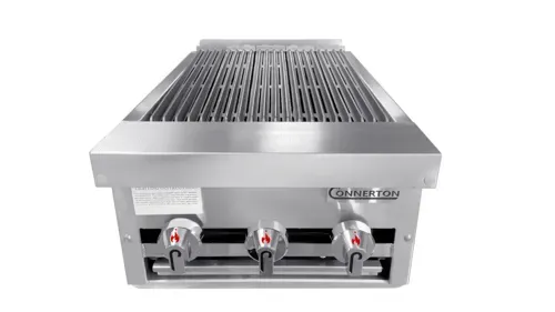 Connerton Connerton CRB-18-S 18.00" Gas Countertop Standard Duty Radiant Charbroiler with Manual Control - 12000 - 55000