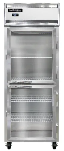 Continental Refrigerator Continental Refrigerator 1RENSAPTHD-GD-SD 28.50'' Section Door Pass-Thru Refrigerator