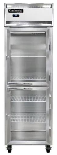 Continental Refrigerator Continental Refrigerator 1RNSAPTHD-GD-SD 260'' Section Door Pass-Thru Refrigerator