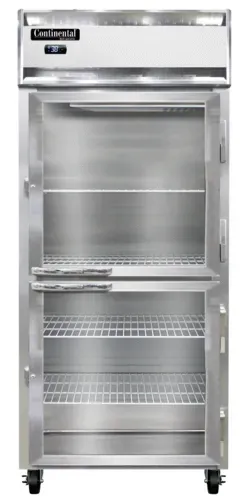 Continental Refrigerator Continental Refrigerator 1RXNPTHD-GD-SD 36.25'' Section Door Pass-Thru Refrigerator