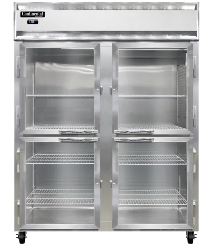 Continental Refrigerator Continental Refrigerator 2RENSSPTHD-GD-SD 570'' Section Door Pass-Thru Refrigerator