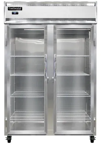 Continental Refrigerator Continental Refrigerator 2RNPT-GD-SD 520'' Section Door Pass-Thru Refrigerator