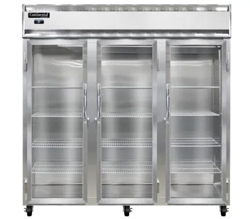 Continental Refrigerator Continental Refrigerator 3RNSAPT-GD-SD 780'' Section Door Pass-Thru Refrigerator