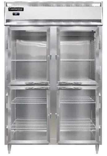 Continental Refrigerator Continental Refrigerator D2RNPTHD-GD-SD 520'' Section Door Pass-Thru Refrigerator