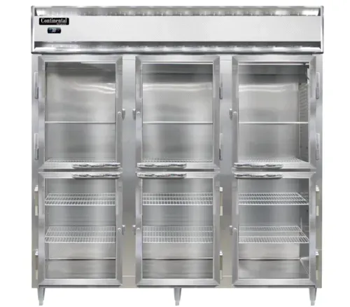 Continental Refrigerator Continental Refrigerator D3RNPTHD-GD-SD 780'' Section Door Pass-Thru Refrigerator