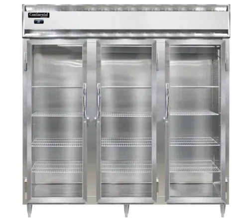 Continental Refrigerator Continental Refrigerator D3RNSSPT-GD-SD 780'' Section Door Pass-Thru Refrigerator