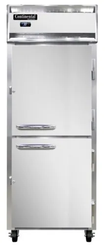 Continental Refrigerator Continental Refrigerator 1RENSSPTHD-SD-GD 28.50'' Section Door Pass-Thru Refrigerator