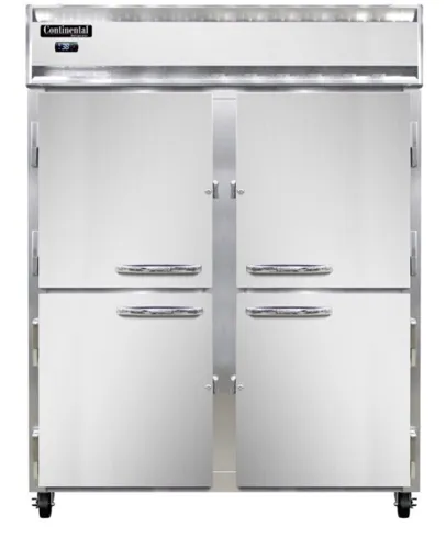 Continental Refrigerator Continental Refrigerator 2RENPTHD-SD-GD 570'' Section Door Pass-Thru Refrigerator