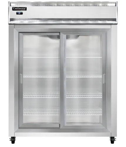 Continental Refrigerator Continental Refrigerator 2RENSGD 57'' 2 Section Door Reach-In Refrigerator