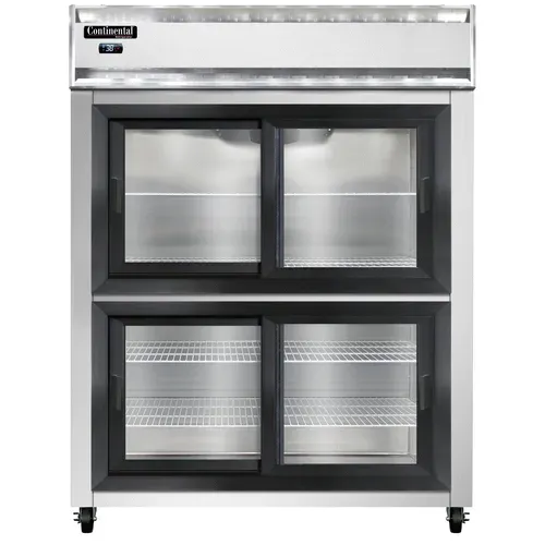 Continental Refrigerator Continental Refrigerator 2RENSSSGDHD 57'' 2 Section Door Reach-In Refrigerator